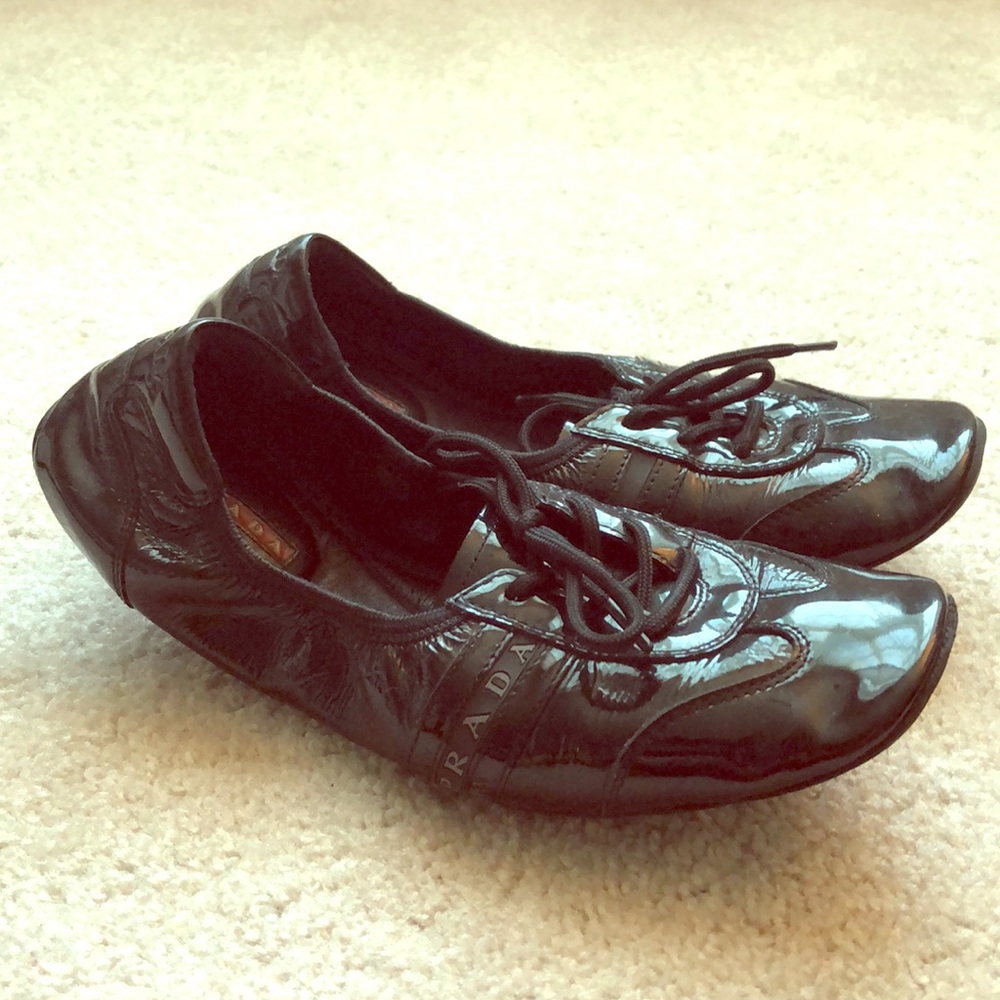 Prada Sport patent leather sneakers
